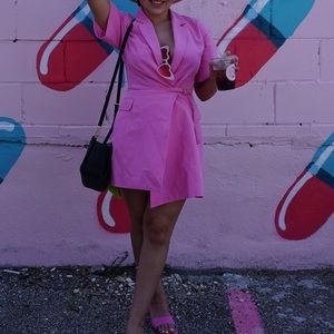 Zara Pink Wrap Dress